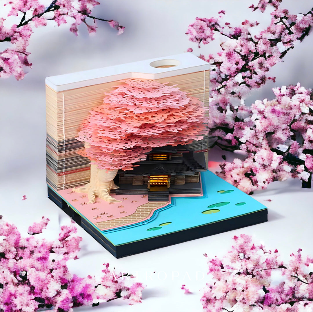 Sakura-Tempel (Mit Licht & Kalender 2025)